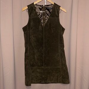 Blank NYC Olive Green Suede Dress